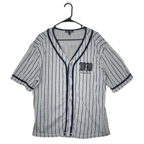 Basix Other - Vtg Gray Baseball Jersey Mens Shirt Virginia Beach Sixe XL Retro Y2K Varsity
